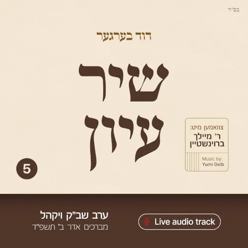 Shir Iyun Adar B - שיר עיון אדר ב cover